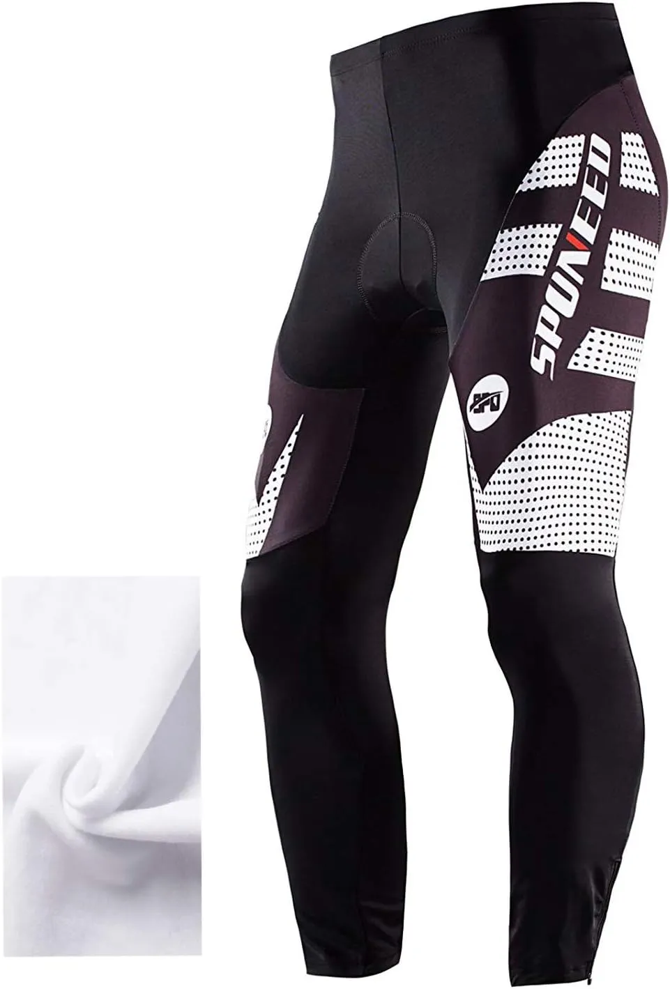 sponeed Men's Bicycle Pants 4D Padded Road Cycling Tights Leggings Outdoor Cyclist Riding Bike Wear