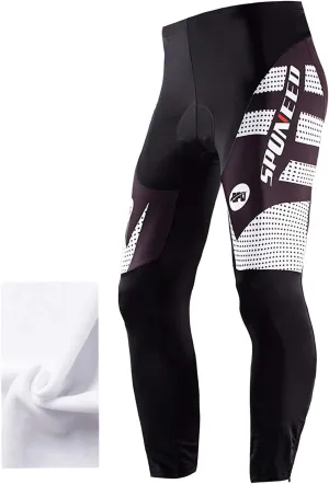 sponeed Men's Bicycle Pants 4D Padded Road Cycling Tights Leggings Outdoor Cyclist Riding Bike Wear