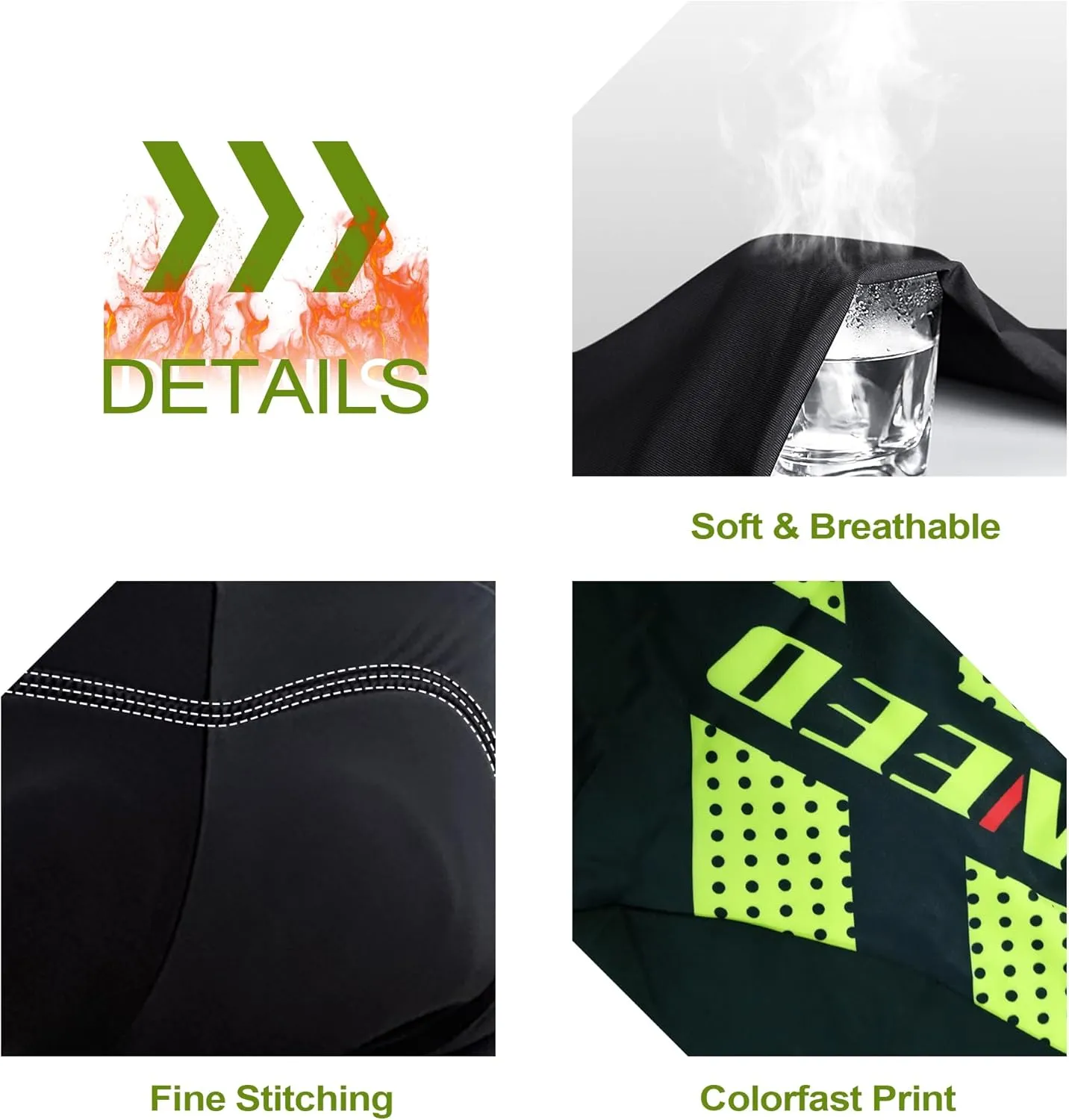 sponeed Men's Bicycle Pants 4D Padded Road Cycling Tights Leggings Outdoor Cyclist Riding Bike Wear