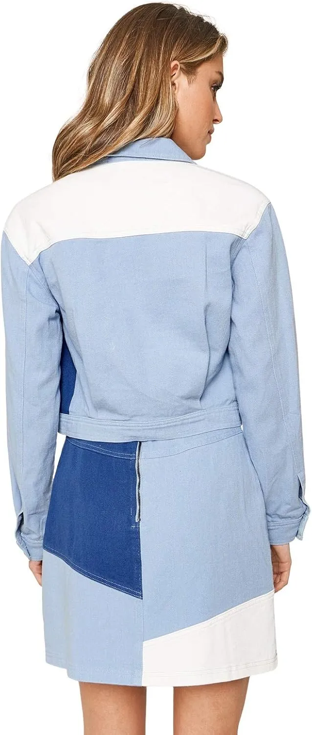 Sugar Lips Men's Levine Color Block Denim Jacket