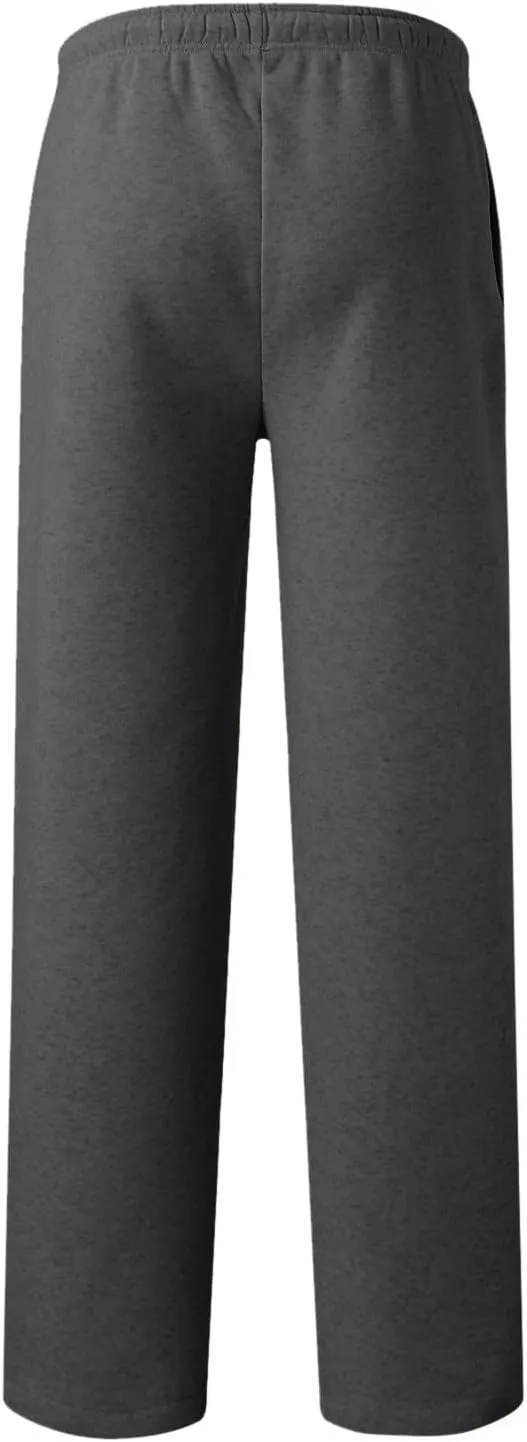Sweatpants for Women Baggy Drawstring Elastic Waisted Straight Wide Leg Lounge Pants Open Bottom Athletic Joggers Trousers