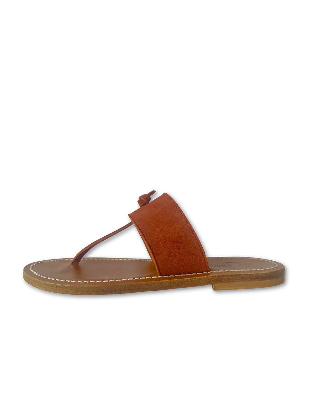 T Strap Sandal in Terracotta
