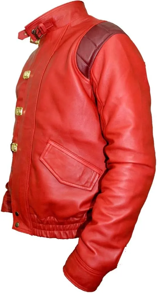 The Jasperz AKIRA KANEDA Leather jacket,Capsule and text manga Katsuhiro Otomo Sheep,XXS-3XL