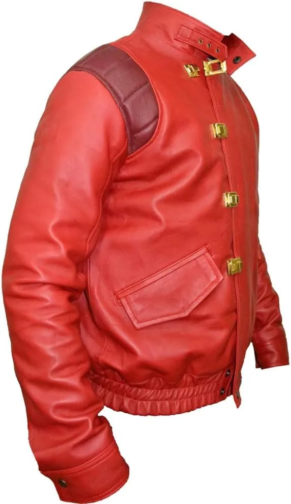 The Jasperz AKIRA KANEDA Leather jacket,Capsule and text manga Katsuhiro Otomo Sheep,XXS-3XL