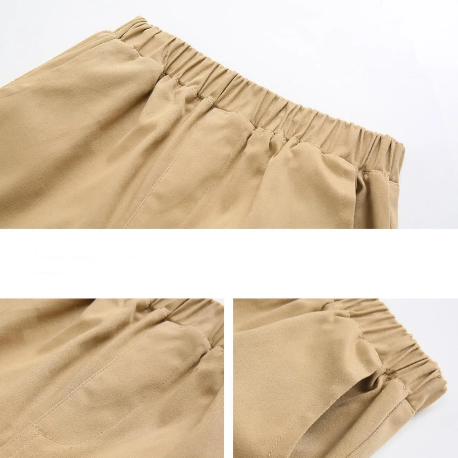Toddler Slim Fit Taper Leg Performance Pant Boys' tretch Chino Pants Straight Leg Fit Dress Pant with Pocket