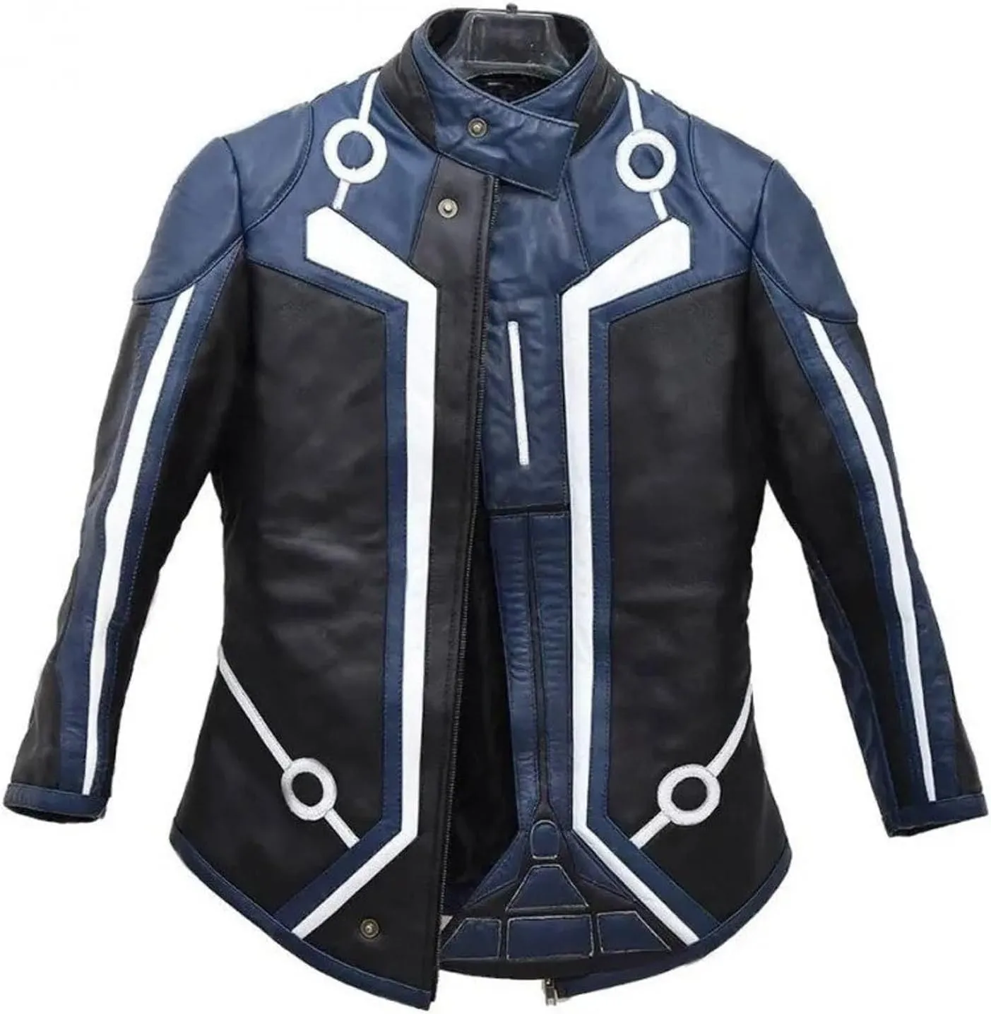 Tron Legacy Sam Flynn Faux Leather Jacket Costume Cosplay