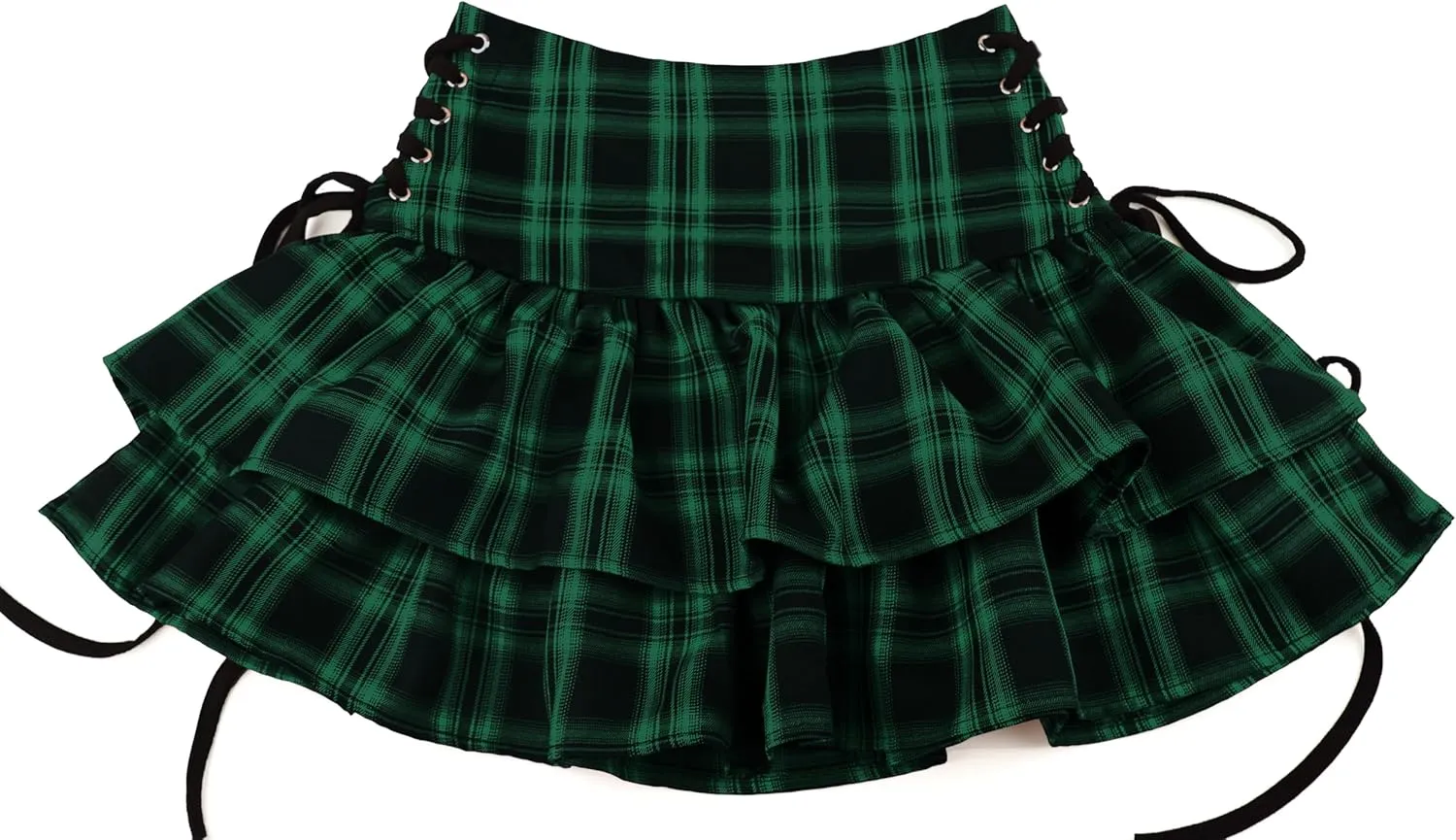 TSMNZMU Women's Goth Mini Skirts - Punk Grunge High Waist Emo Alt Mall Gothic Harajuku Lolita Skirts