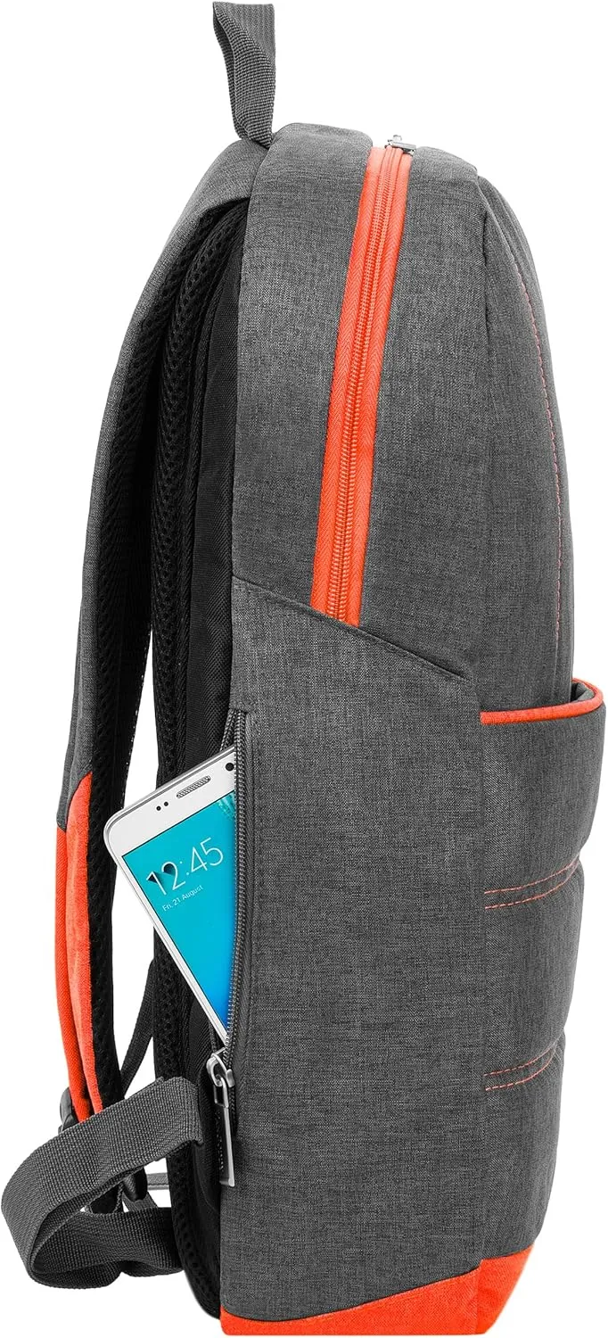 Vangoddy Grove Slim 15 15.6 inch Laptop Backpack for Men, Women, Teens (Orange)