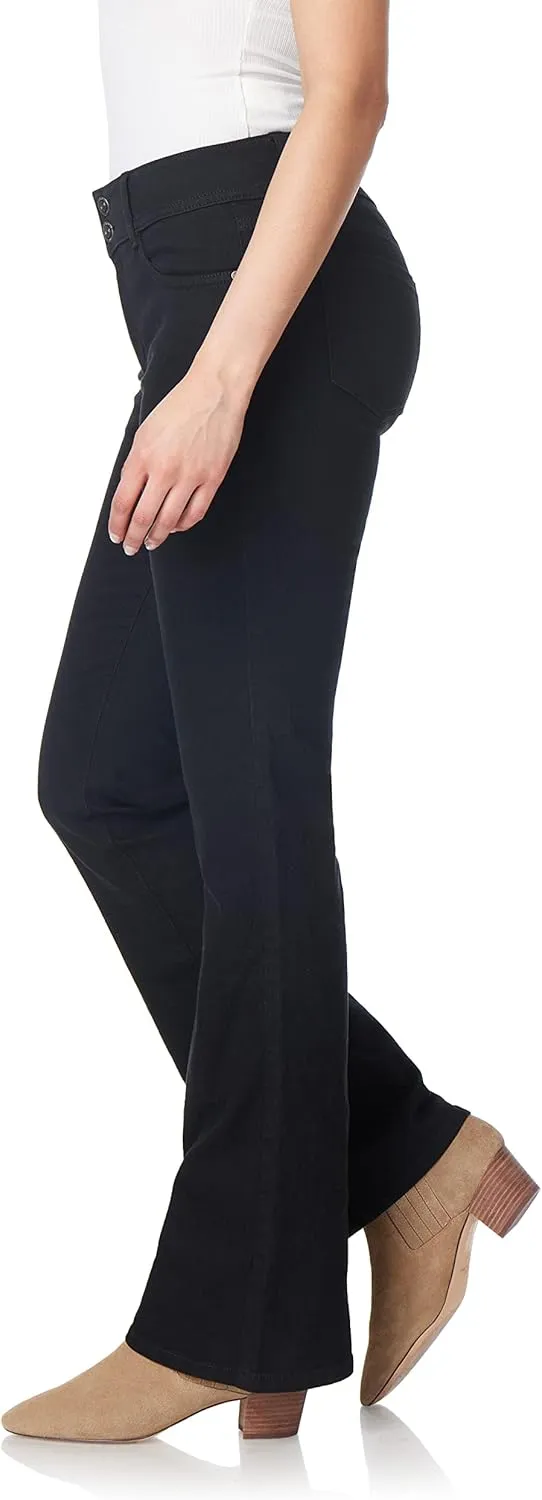 WallFlower Women's Flirty Curvy Flare High Rise Insta Stretch Juniors Jeans (Standard and Plus)