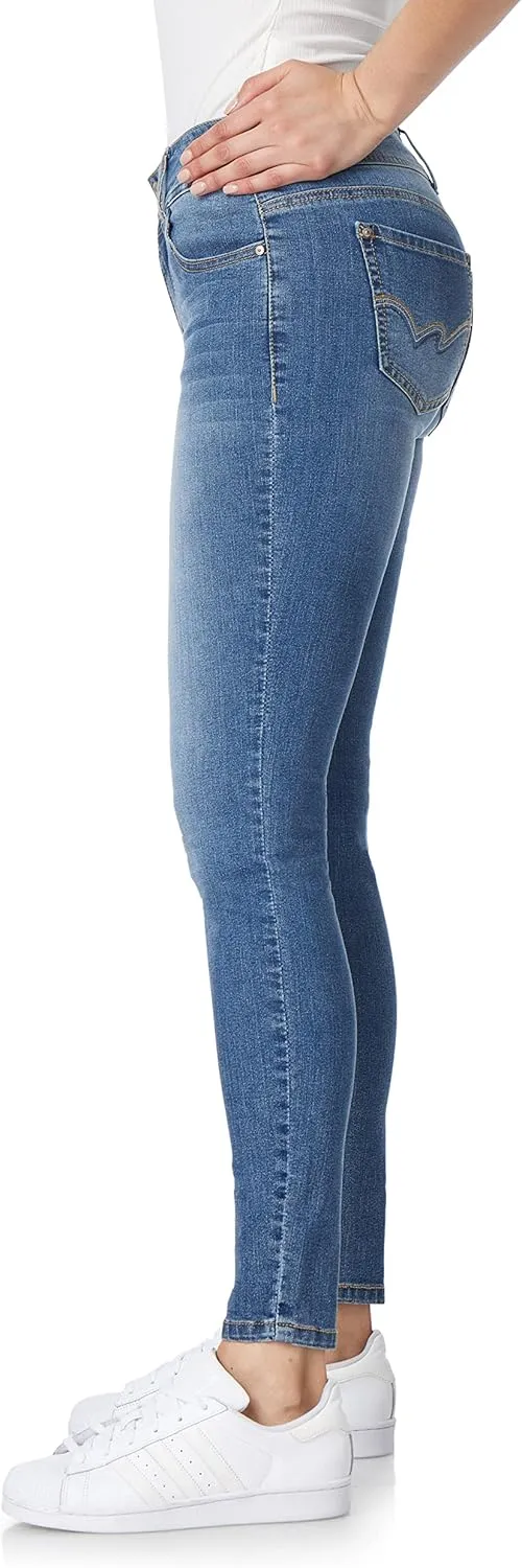 WallFlower Women's Size Flirty Curvy Skinny High Rise Insta Stretch Juniors Jeans (Standard and Plus)