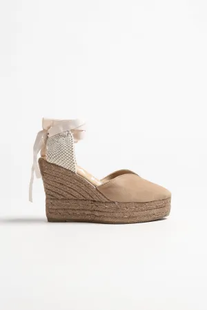 Wedges Hamptons in Vintage Taupe/Tone