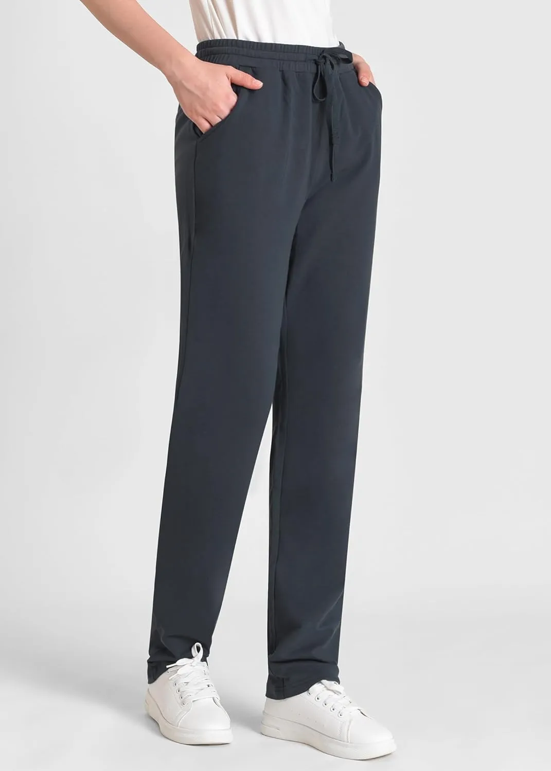 Weintee Women's 34" Inseam Tall Cotton Sweatpants with Pockets