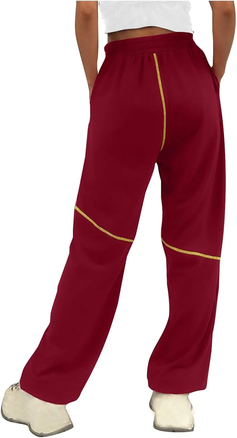 Women's 2024 Straight Leg Jeans High Waisted Capri Pants Slim Casual Denim Sports Pant Casual Dressy Pants Trousers