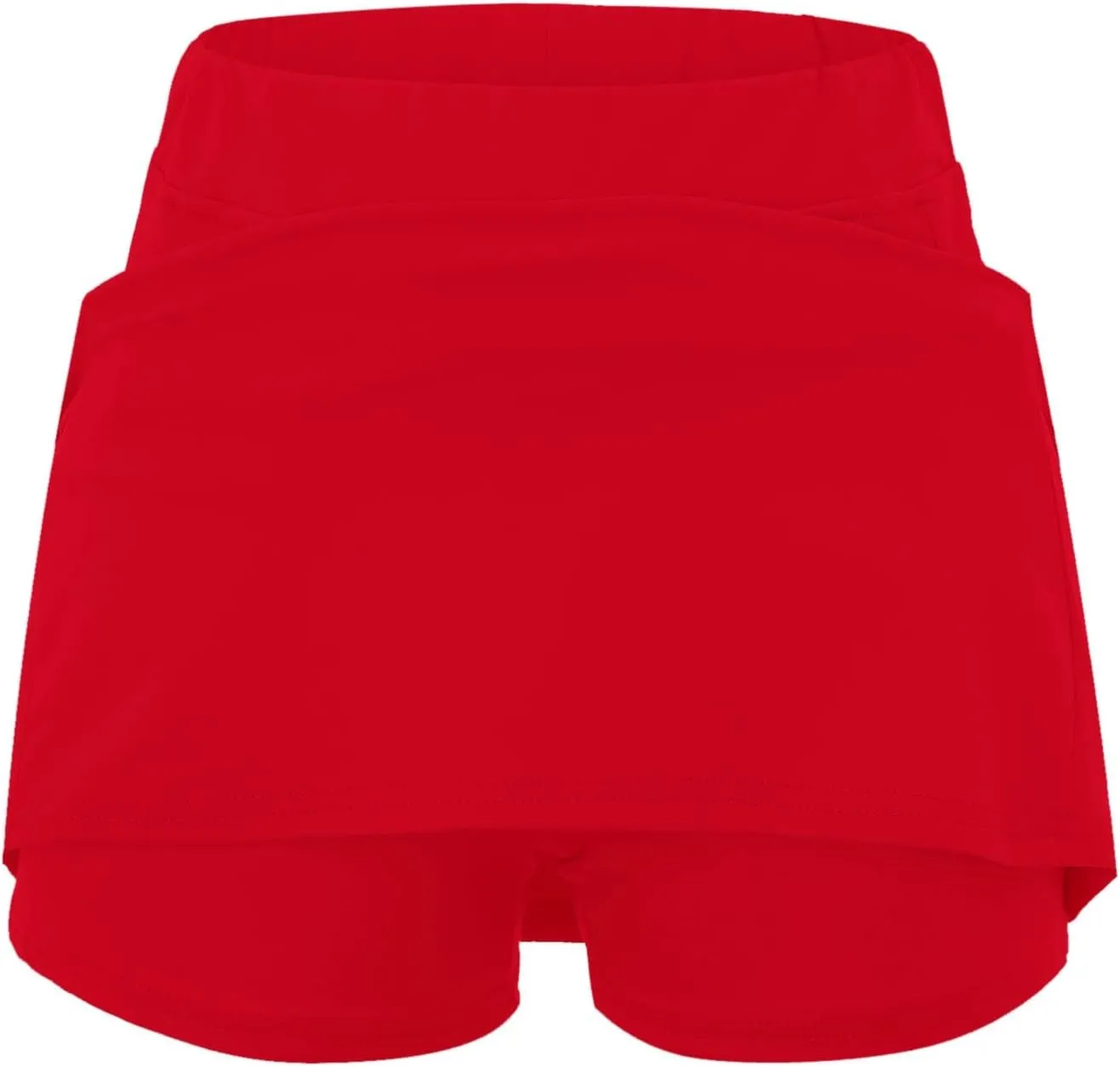 Womens Athletic Skorts Elastic High Waisted Tennis Skirts with Shorts Cute Preppy Mini Skirt with Pockets Casual Yoga Skort