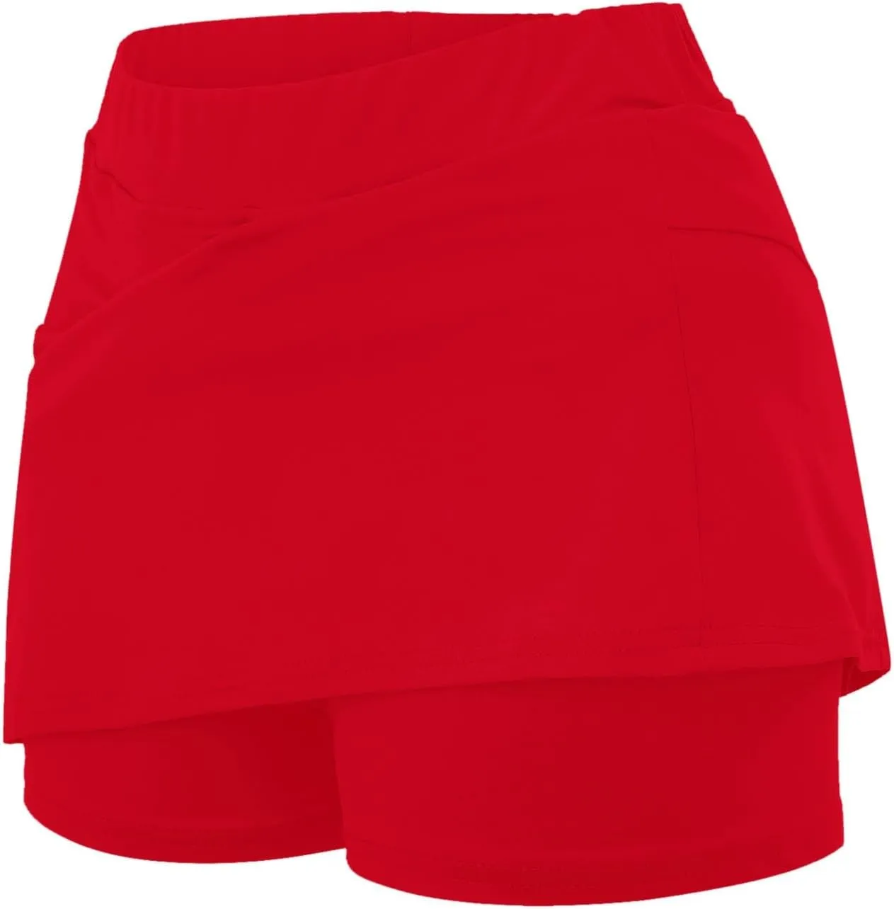 Womens Athletic Skorts Elastic High Waisted Tennis Skirts with Shorts Cute Preppy Mini Skirt with Pockets Casual Yoga Skort