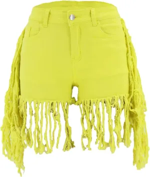 Women's Frayed Raw Hem Jean Shorts Washed Distressed Hot Pant Jeans Ripped Tassel Short Denim Pants Plus Size