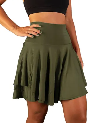 Womens High Waisted Tummy Control Skorts for Athletic Tennis Golf Shorts Running Skirts