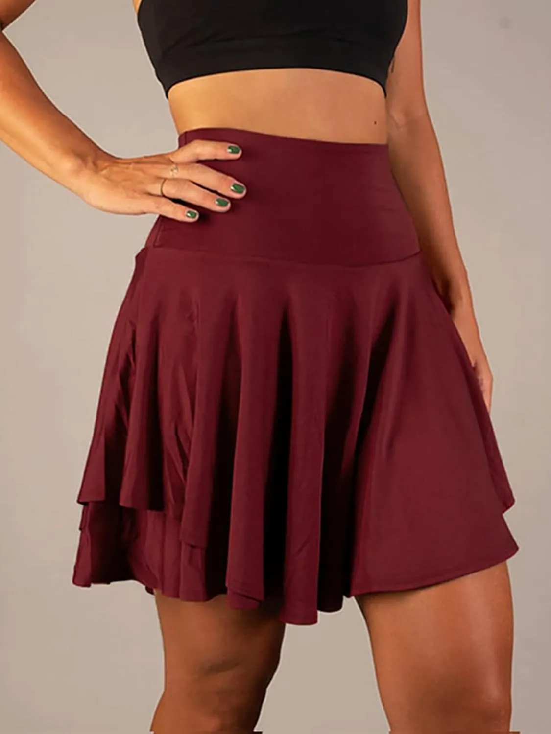 Womens High Waisted Tummy Control Skorts for Athletic Tennis Golf Shorts Running Skirts