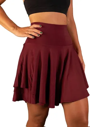 Womens High Waisted Tummy Control Skorts for Athletic Tennis Golf Shorts Running Skirts