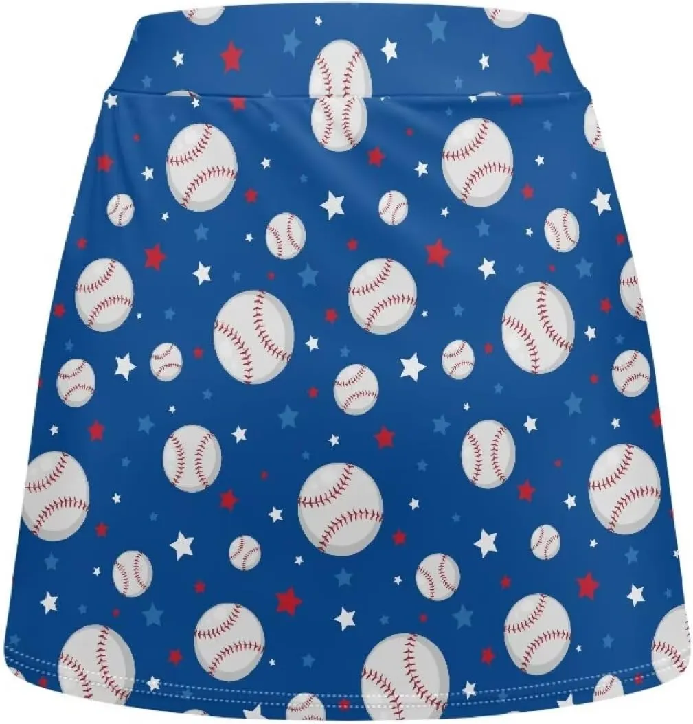 Women's Tennis Skirt High Waisted Golf Skirts A-Line Athletic Skorts Summer Workout Running Shorts with Pocket