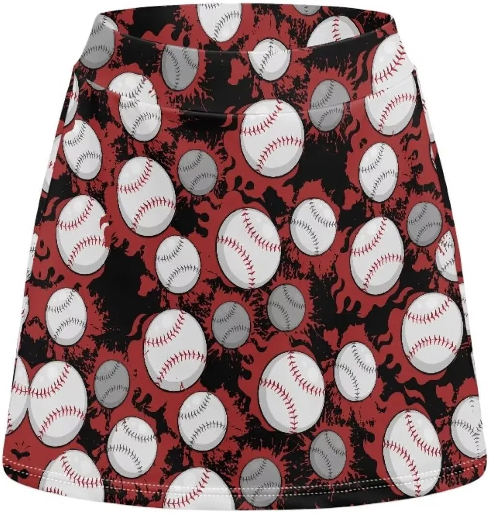Women's Tennis Skirt High Waisted Golf Skirts A-Line Athletic Skorts Summer Workout Running Shorts with Pocket