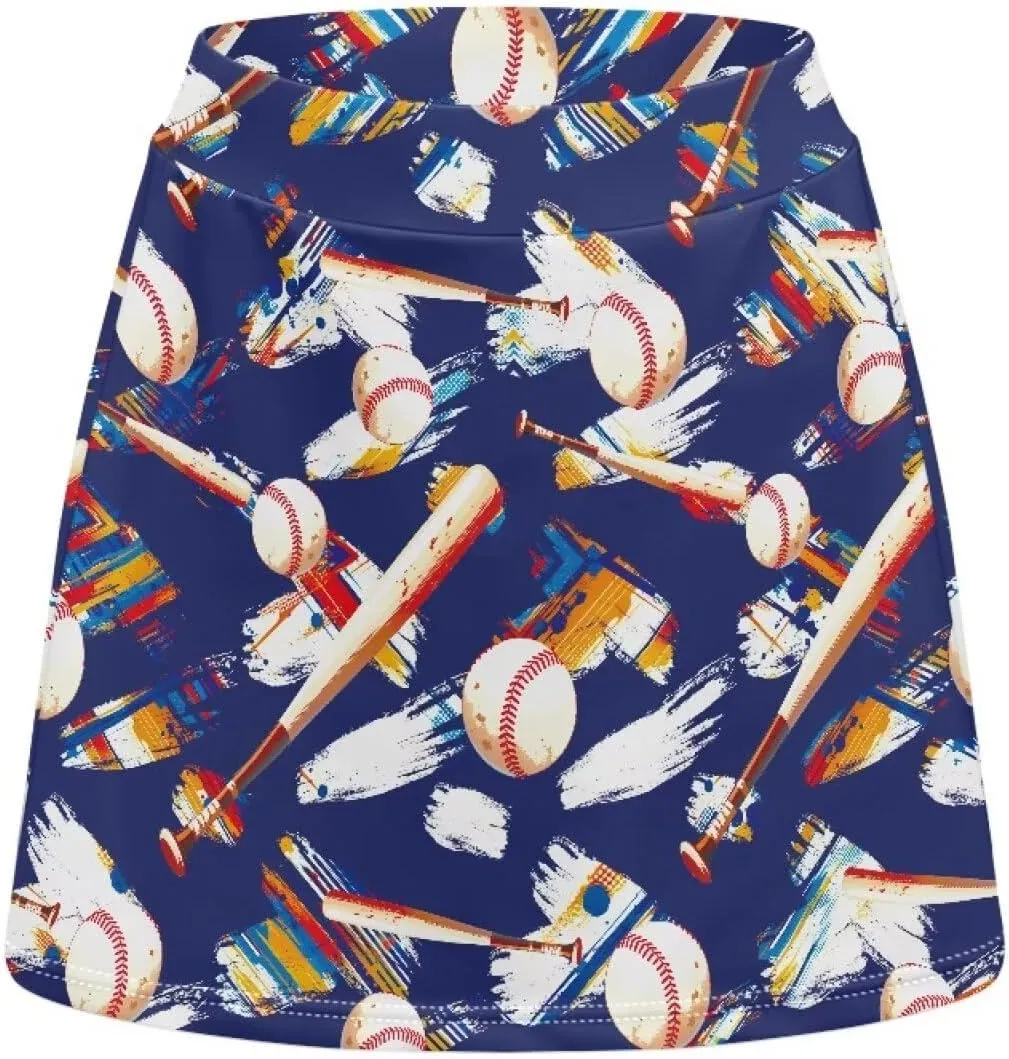 Women's Tennis Skirt High Waisted Golf Skirts A-Line Athletic Skorts Summer Workout Running Shorts with Pocket