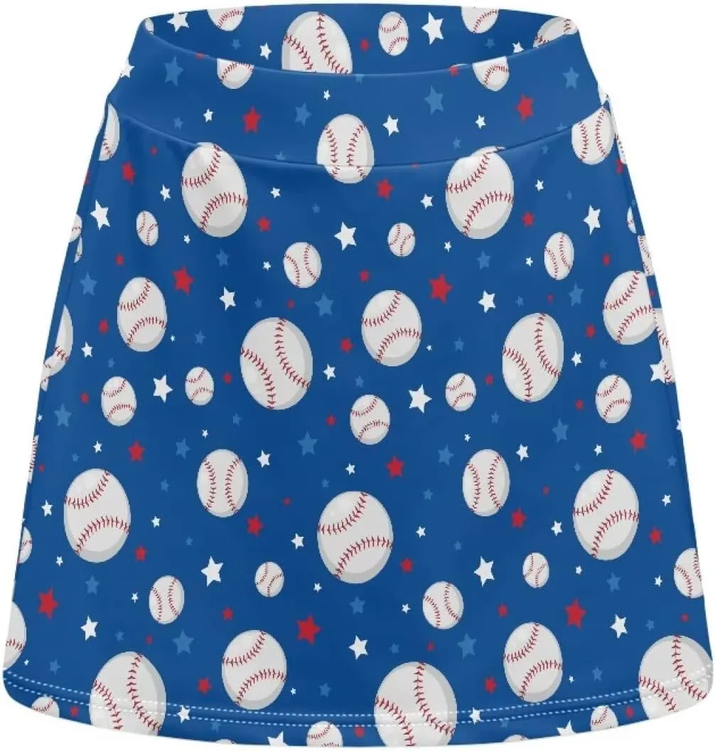 Women's Tennis Skirt High Waisted Golf Skirts A-Line Athletic Skorts Summer Workout Running Shorts with Pocket