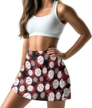 Women's Tennis Skirt High Waisted Golf Skirts A-Line Athletic Skorts Summer Workout Running Shorts with Pocket