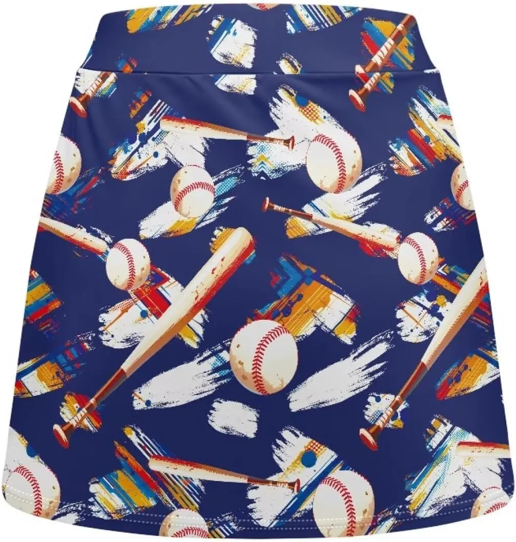 Women's Tennis Skirt High Waisted Golf Skirts A-Line Athletic Skorts Summer Workout Running Shorts with Pocket