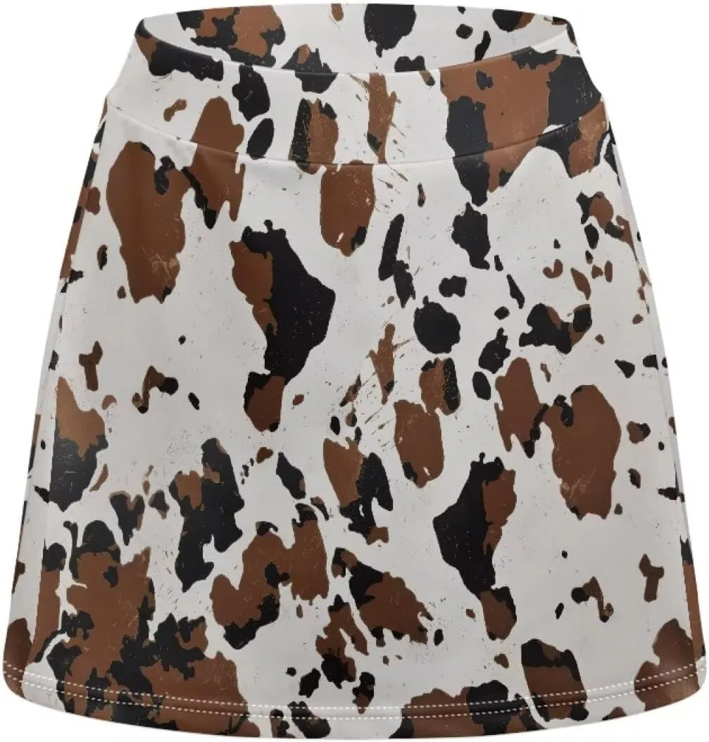 Women's Tennis Skirt High Waisted Golf Skirts A-Line Athletic Skorts Summer Workout Running Shorts with Pocket