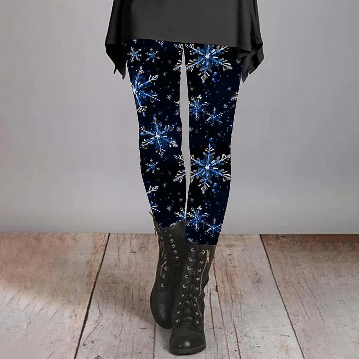 Women's Valentine's Day Yoga Pants Women's Autumn and Winter Leggings Artistic Splash Printed Workout Leggings for