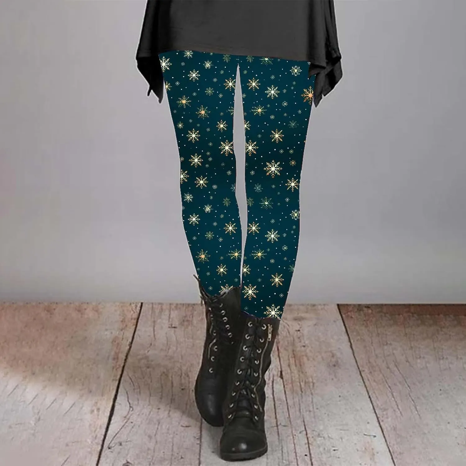 Women's Valentine's Day Yoga Pants Women's Autumn and Winter Leggings Artistic Splash Printed Workout Leggings for