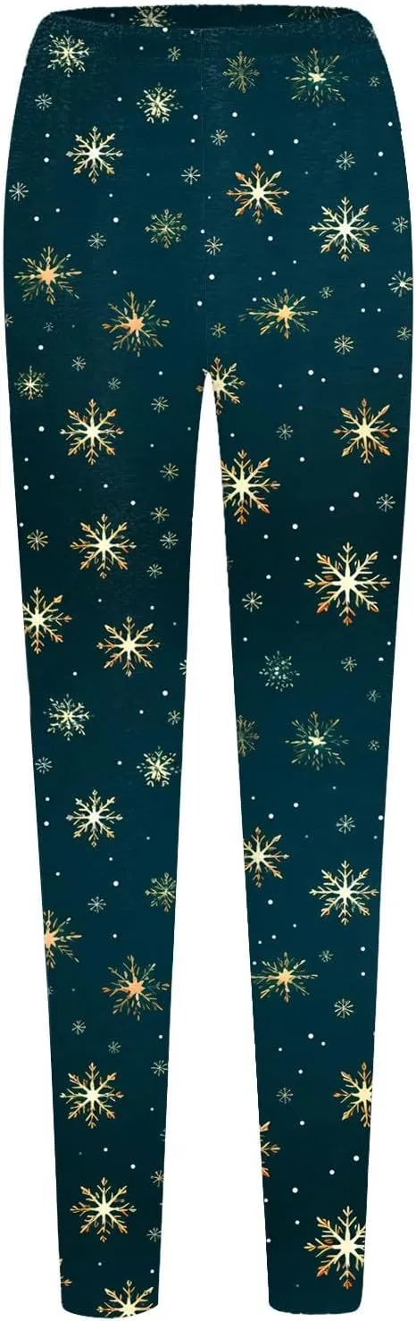 Women's Valentine's Day Yoga Pants Women's Autumn and Winter Leggings Artistic Splash Printed Workout Leggings for