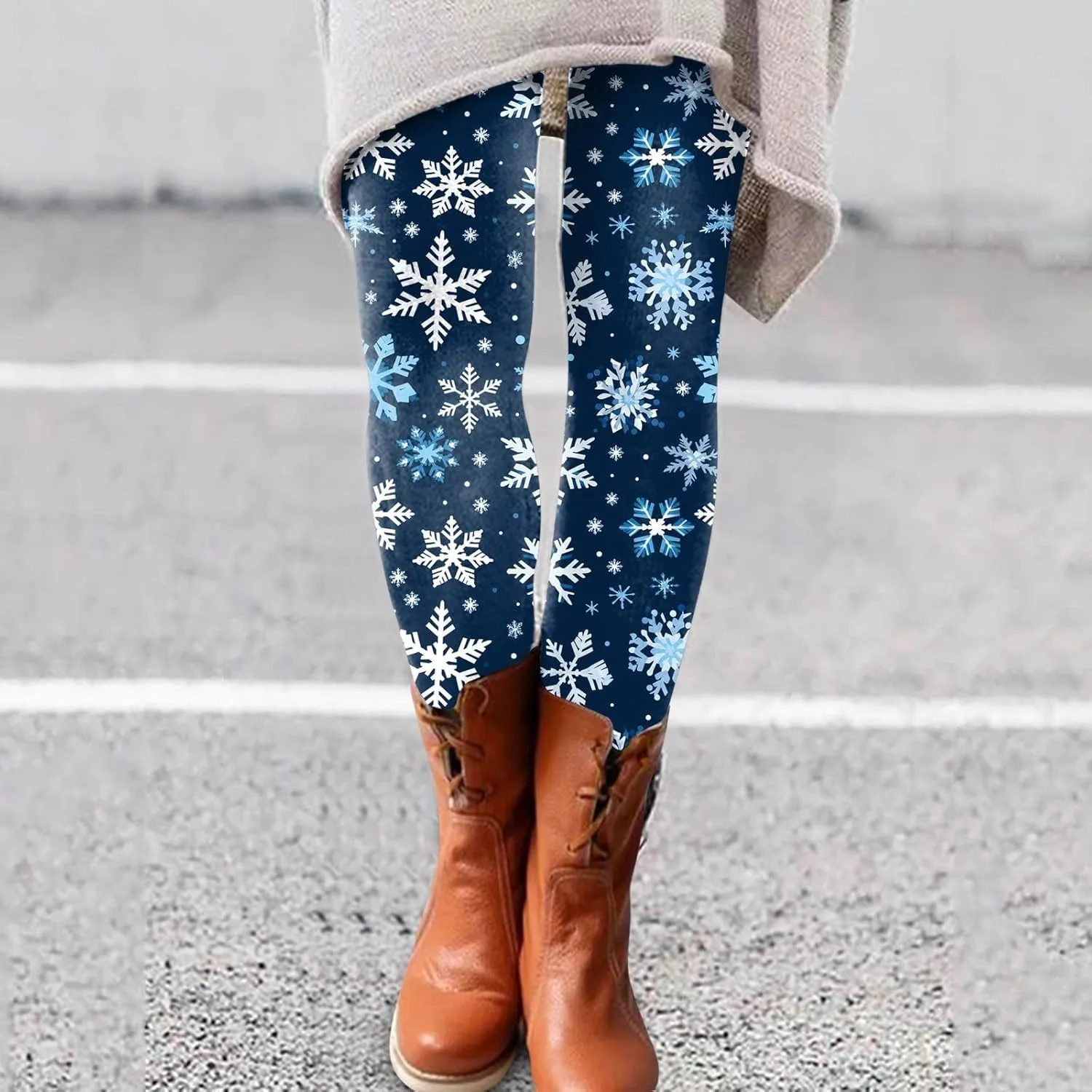 Women's Valentine's Day Yoga Pants Women's Autumn and Winter Leggings Artistic Splash Printed Workout Leggings for