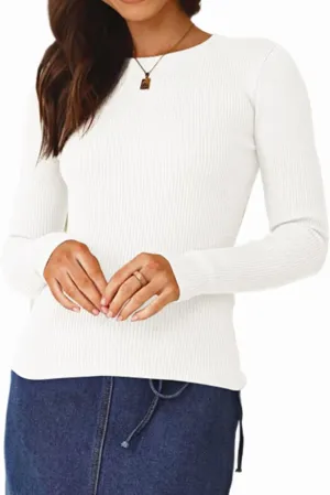 WOSALBA Womens Turtleneck Long Sleeve Ribbed Fall Pullover Sweater Winter Layer Thermal Underwear