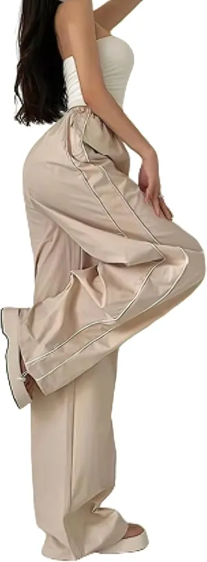 XPONNI Women's Baggy Y2K Parachute Pants