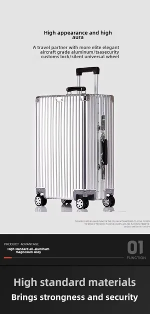 YARVIONAAluminum Carry On Luggage,Hard Shell Spinner Suitcase withTSA Lock Lightweight Business Travel Suitcase,No Zippers,Airline Approved Cabin Luggage (Red(Pc All Aluminum, Carry-On-20-Inch)