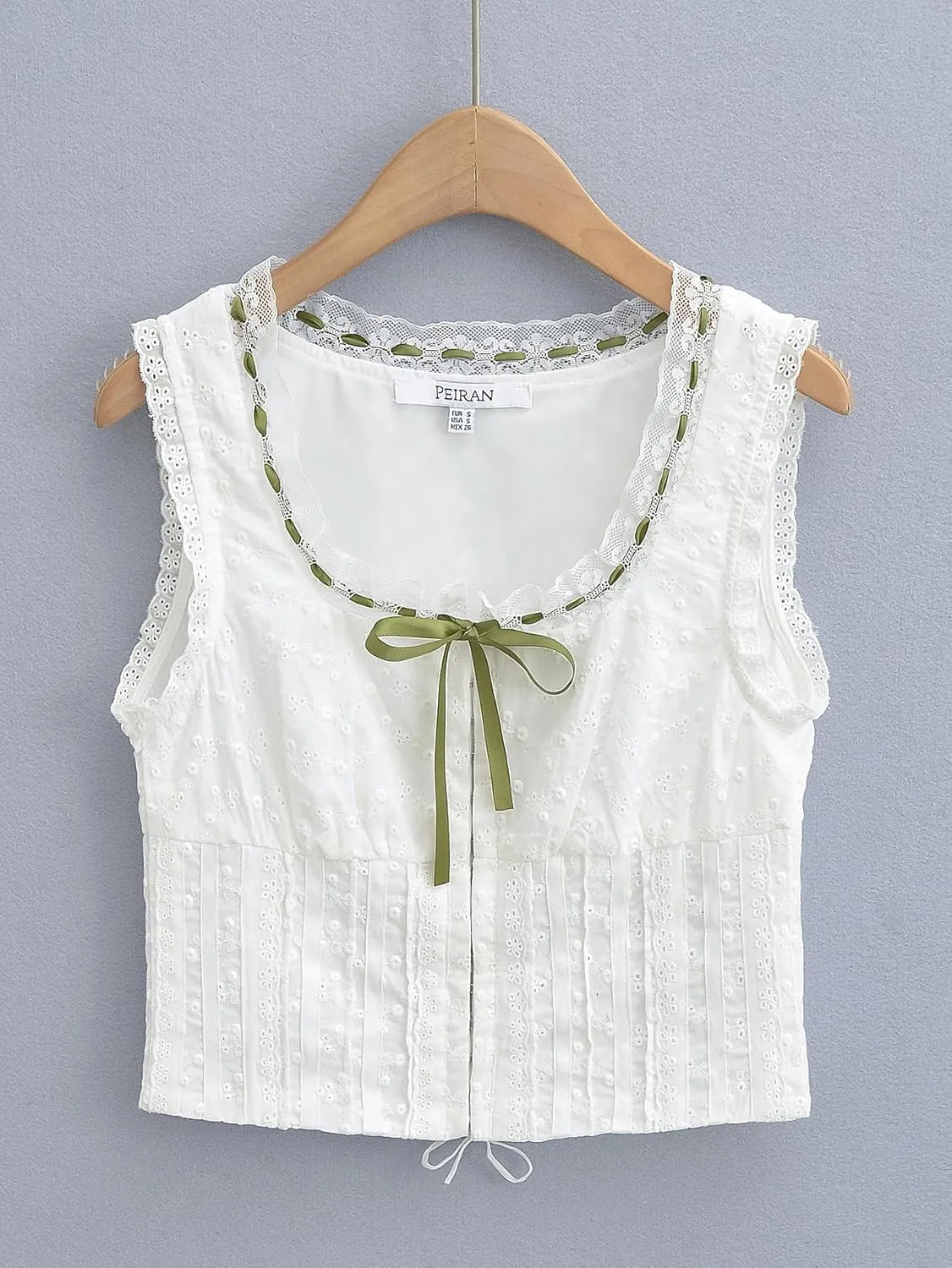 YELLOOP Y2k Modern White Women's Crop Top, Sleeveless, Fitted, Scoop Neck, Regular Size, All Seasons